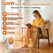 (New)Space Heater, Portable Electric Space Heater for Indoor Use