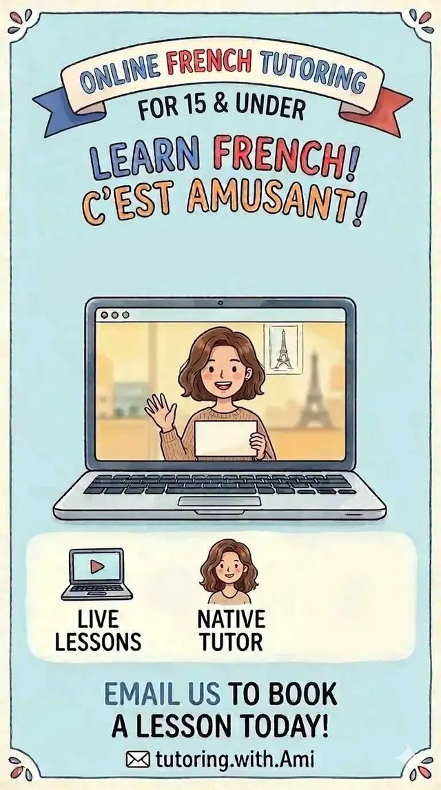 French tutoring for kids 12 & under!