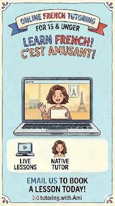 French tutoring for kids 12 & under!