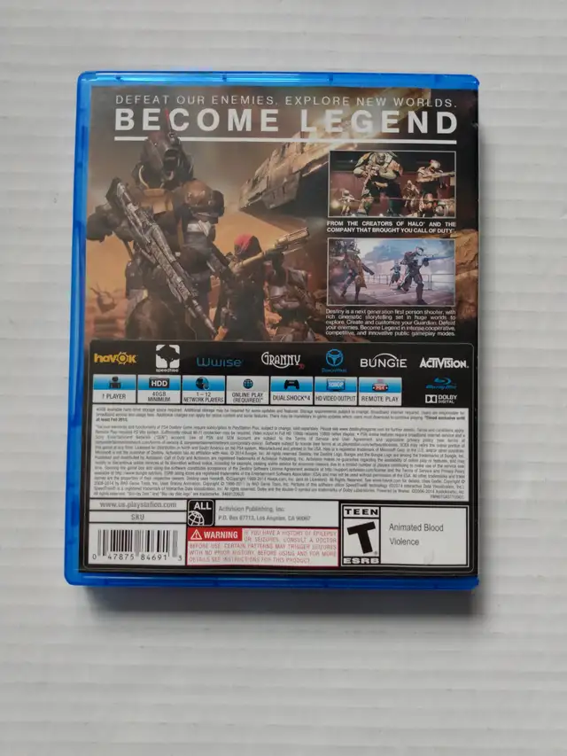 DESTINY PS4 GAME FOR PLAYSTATION 4 MINT - Photo 2