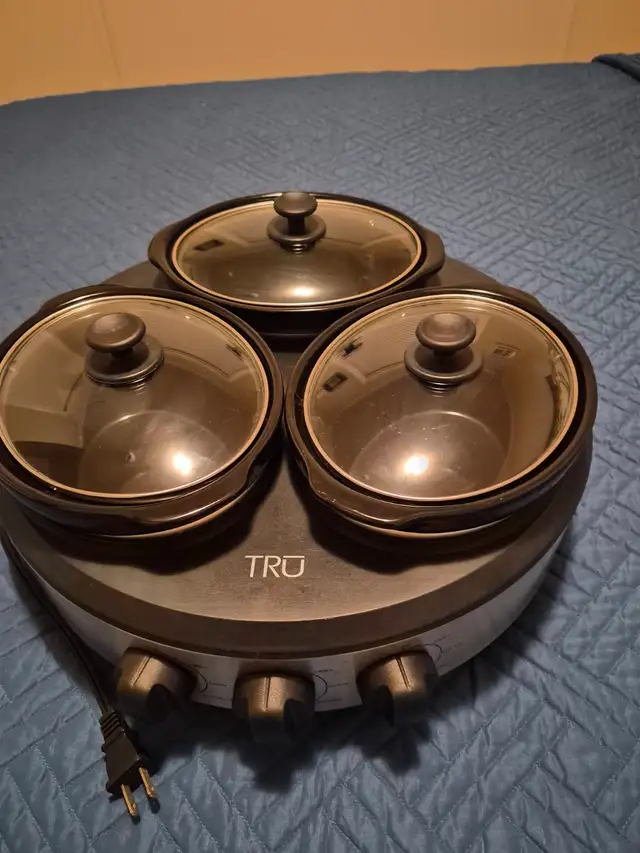 TRIPLE SLOW COOKER, NEW $85 O.B.O.