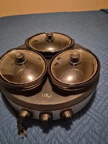TRIPLE SLOW COOKER, NEW $85 O.B.O.
