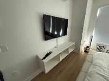 TV MURAL INSTALLATION SUPPORT TELE MONTEUR DE MEUBLE