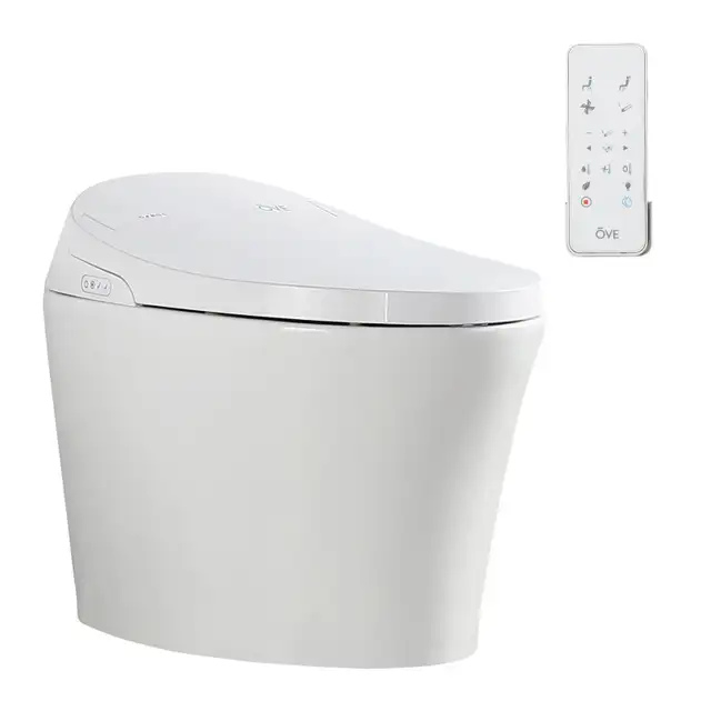 Ove Decors Lena Ada Compliant Tankless Smart Toilet With Elongat