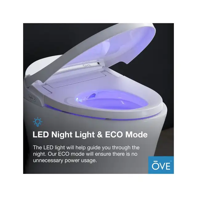Ove Decors Lena Ada Compliant Tankless Smart Toilet With Elongat - Photo 4