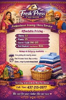 Fresh press - Ironing Service