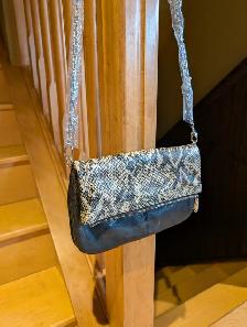 Gorgeous Le Chateau Folded Clutch Handbag