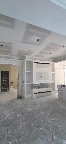 Drywalling, Taping, Popcorn ceiling removal
