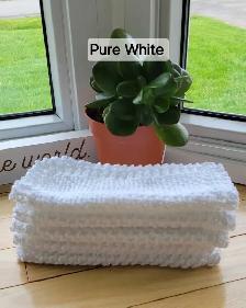 Knitted Dishcloths. Set of 5 (one color) OR Multi Colored - Photo 2