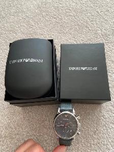$100 Men's Emporio Armani Luigi Grey Dial Chronograph Quartz.