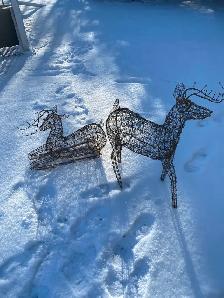 2 Rare Mesh Reindeer plus Nice Hats