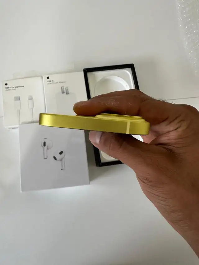 iPhone 14 128gb Yellow 86% battery Accessories Pkg/Delivery - Photo 5