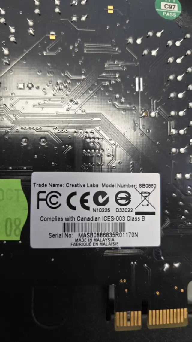 Carte de son Creative Sound Blaster X-Fi   panneau frontal - Photo 3