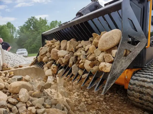 72" Skid Steer Rock Bucket – Perfect for Tough Jobs