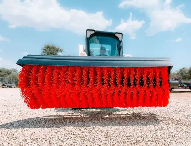 72" Skid Steer Angle Broom – Heavy Duty & Durable
