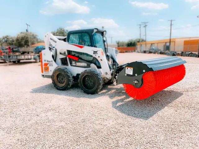 72" Skid Steer Angle Broom – Heavy Duty & Durable - Photo 3