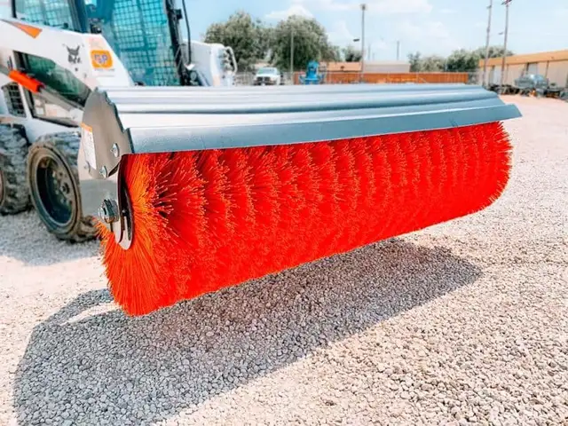 72" Skid Steer Angle Broom – Heavy Duty & Durable - Photo 4