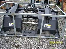 72" Skid Steer Rock Grapple Bucket – High Capacity & Reliable