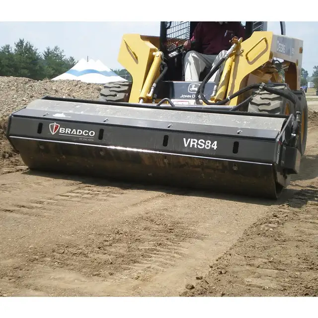 72" Skid Steer Vibratory Roller – Heavy Duty & Durable