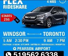 WINDSOR TO TORONTO EVERYDAY RIDESHARE 5AM & 3PM❗❗❗