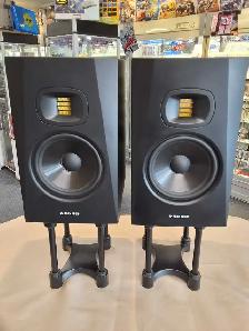 Adam Audio T7V Powered Studio Monitor Speakers Pair w/stands