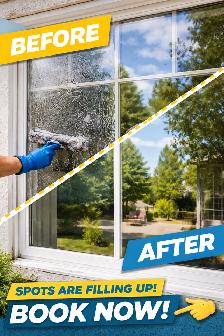 Window Cleaning Technician – $20–25/hr – Outdoor Work (Full-Time