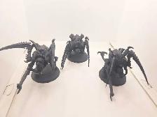 Warhammer 40k 3 tyranid primed black Carnifex 45$ each
