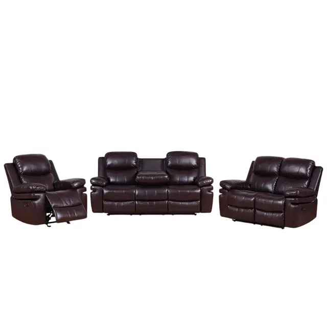 New Recliner Sofa In Air-Leather Upholstery - Brown Huge Sale - Photo 2