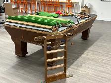 Full Size Slate Pool Table (8.5 ft) – Solid Wood – Complete Set