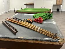 Full Size Slate Pool Table (8.5 ft) – Solid Wood – Complete Set - Photo 5