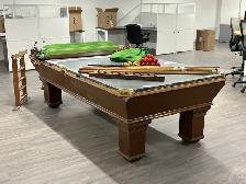 Full Size Slate Pool Table (8.5 ft) – Solid Wood – Complete Set - Photo 6