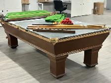 Full Size Slate Pool Table (8.5 ft) – Solid Wood – Complete Set - Photo 7