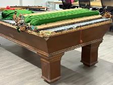 Full Size Slate Pool Table (8.5 ft) – Solid Wood – Complete Set - Photo 9