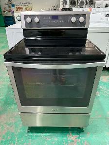 Whirlpool Glass Top Stove Stainless Steel   Free Delivery $400