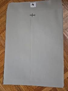 10' x13' Light Grey, Self-Sealing Clasp Envelopess (100)