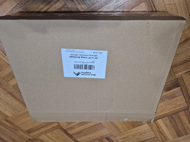 10' x13' Light Grey, Self-Sealing Clasp Envelopess (100) - Photo 5