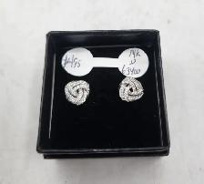 14k Gold Earrings, Hoops, Studs with Diamonds, Rubies, Amethyst - Photo 5