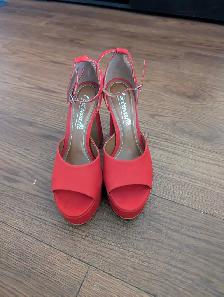 Red High Heel Shoes - Photo 2