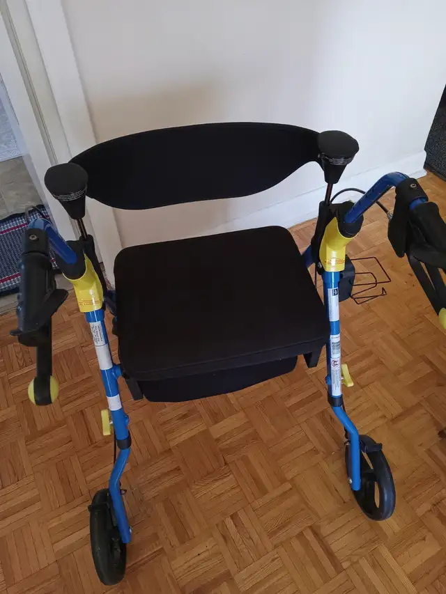 Walker:  Medline superlight ROLLATOR with 8 ' wheels.