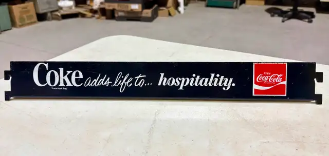 Vintage Authentic "Coca Cola" Metal Bar (c. 1970s)