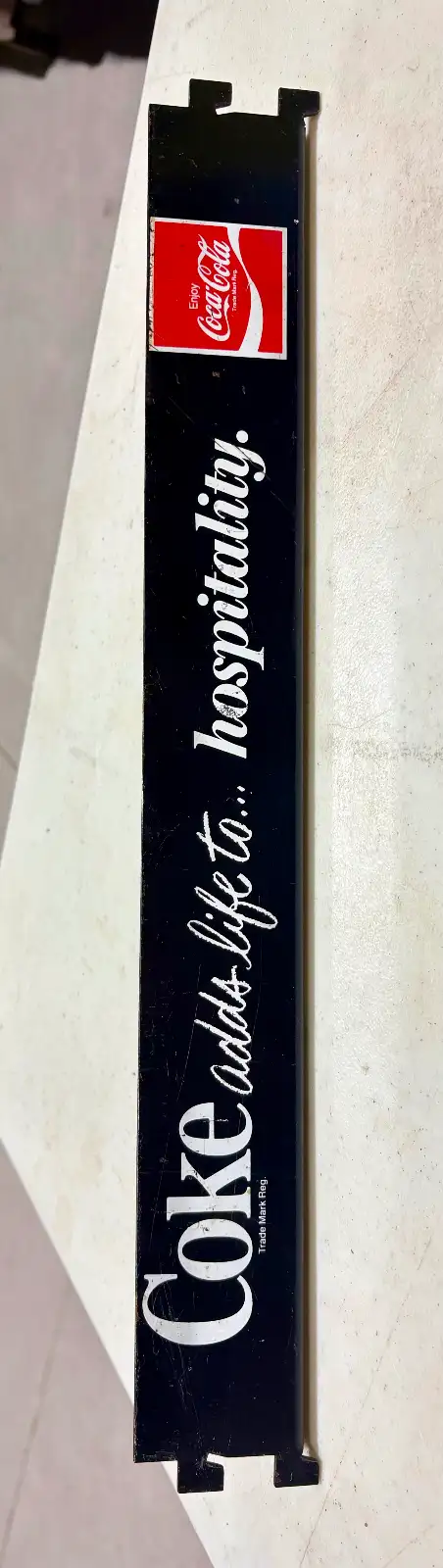 Vintage Authentic "Coca Cola" Metal Bar (c. 1970s) - Photo 3