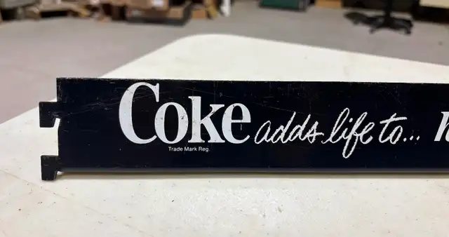 Vintage Authentic "Coca Cola" Metal Bar (c. 1970s) - Photo 4