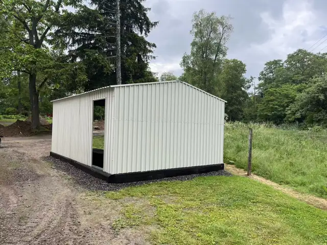 14'x19' Steel Car Shed Garage – Perfect for Vehicles & Storage - Photo 2