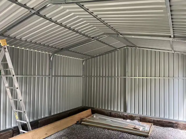 14'x19' Steel Car Shed Garage – Perfect for Vehicles & Storage - Photo 5