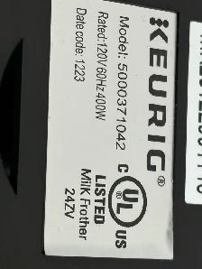 Keurig Milk Frother Hot & Cold Electric Frother - Photo 4