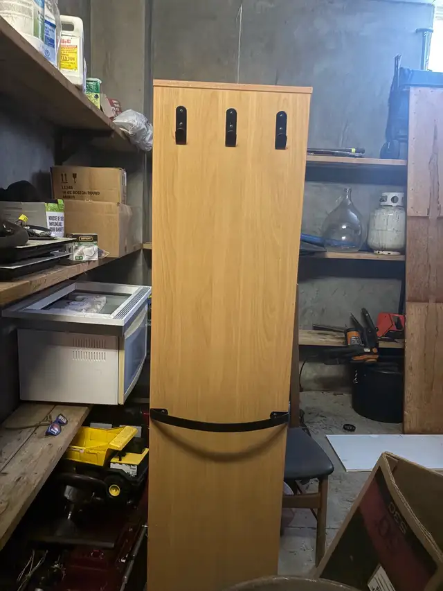 Tall dresser/portable closet with mirror