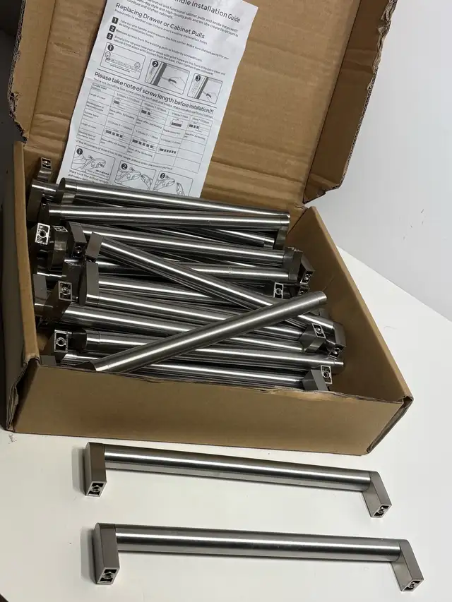 30-Pack Modern Stainless Steel Cabinet Handles - Photo 9