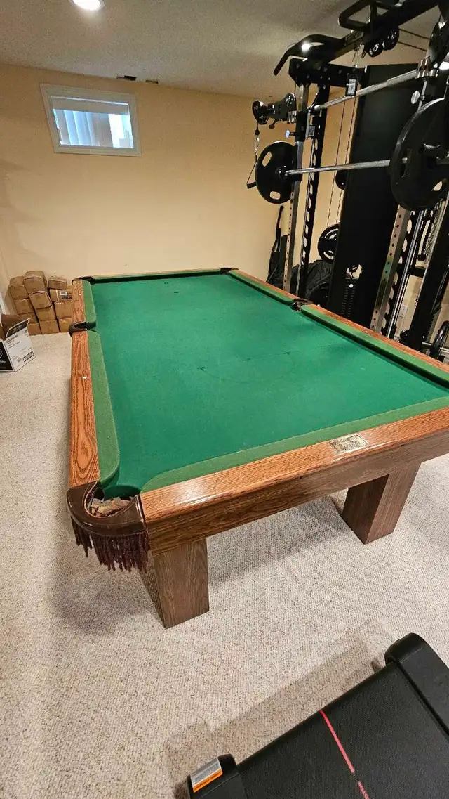 Used 8' Canada Billiard pool table ALEX BILLIARD 416-716-6707
