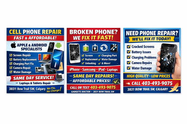 CELL PHONE REPAIR – FAST & AFFORDABLE (SAME DAY SERVICE)