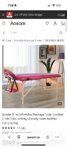 brand new homcom massage table